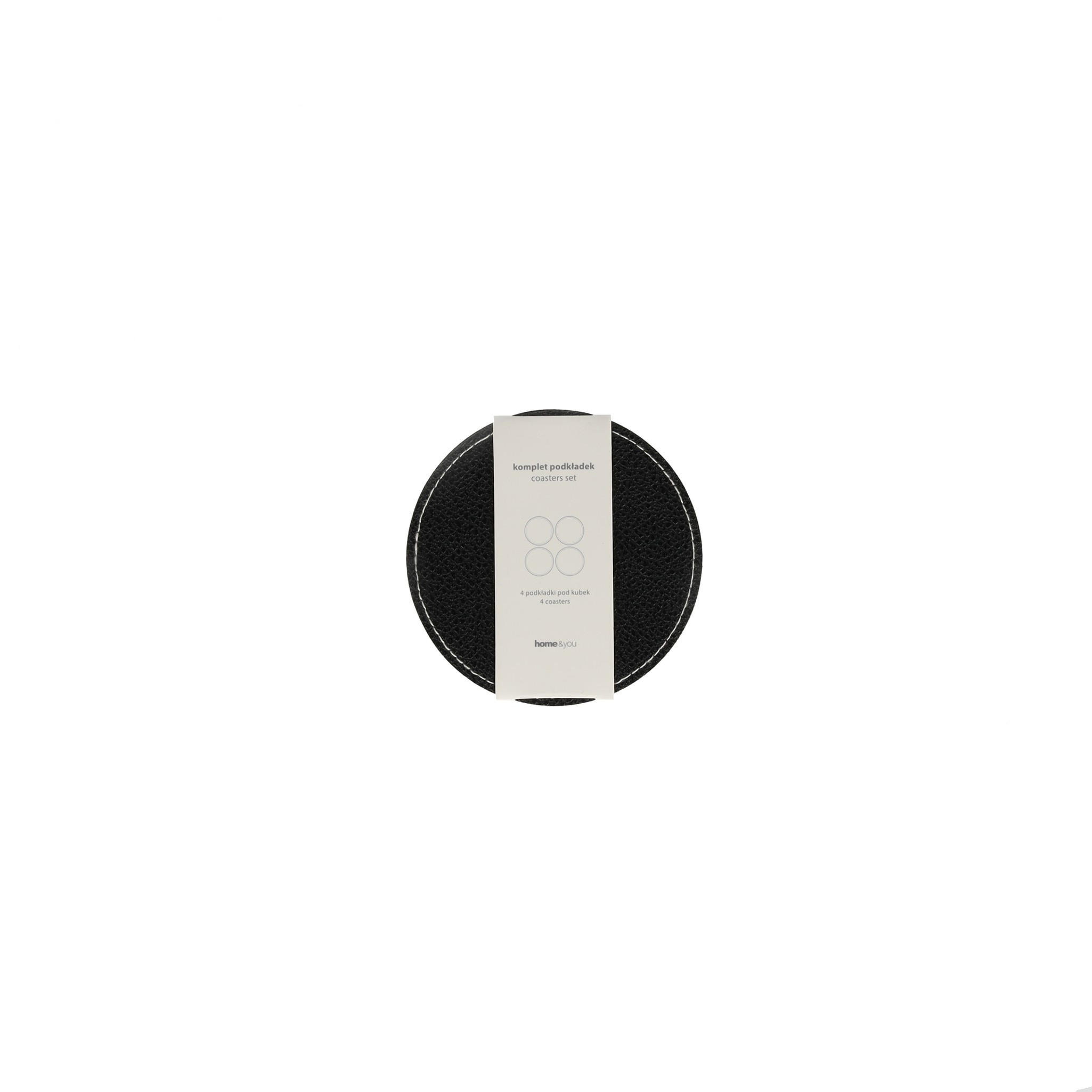 UNTERSETZER-SET Olevia - Schwarz, Kunststoff (10/10cm) - home&you