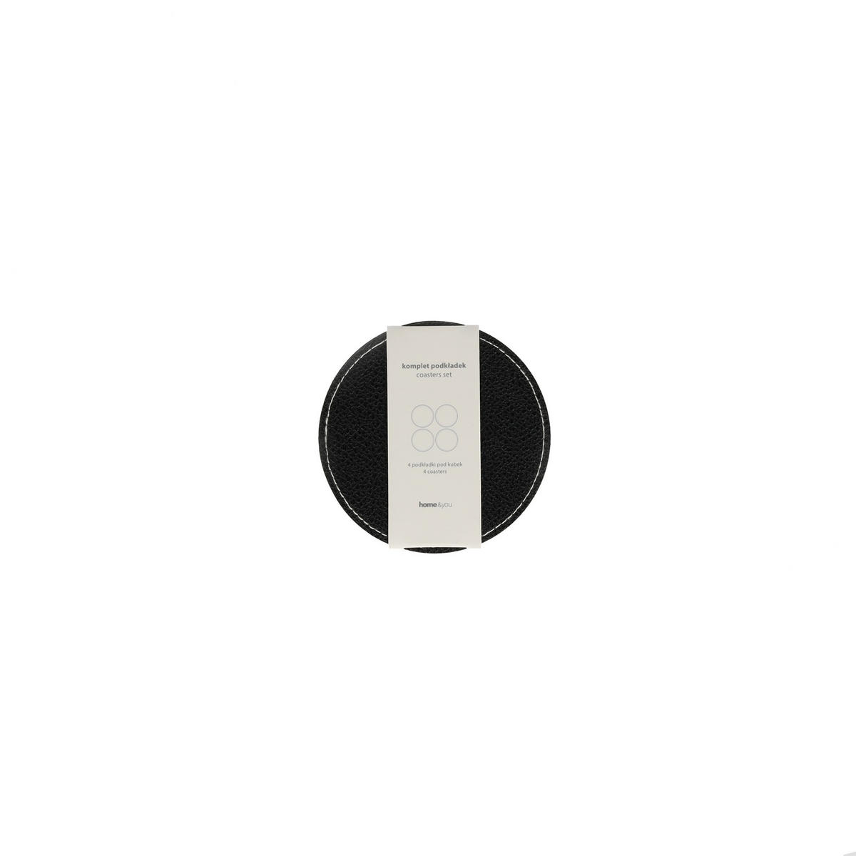 UNTERSETZER-SET Olevia - Schwarz, Kunststoff (10/10cm) - home&you