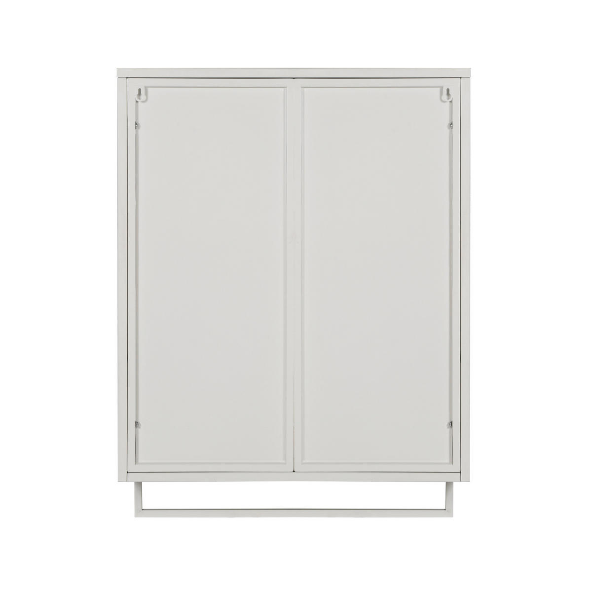 KÜCHENOBERSCHRANK 60/23/78 cm mit Glasfront, 2 Türen und offener Ablage - Weiß, Glas (60/78/23cm) - BEAOK