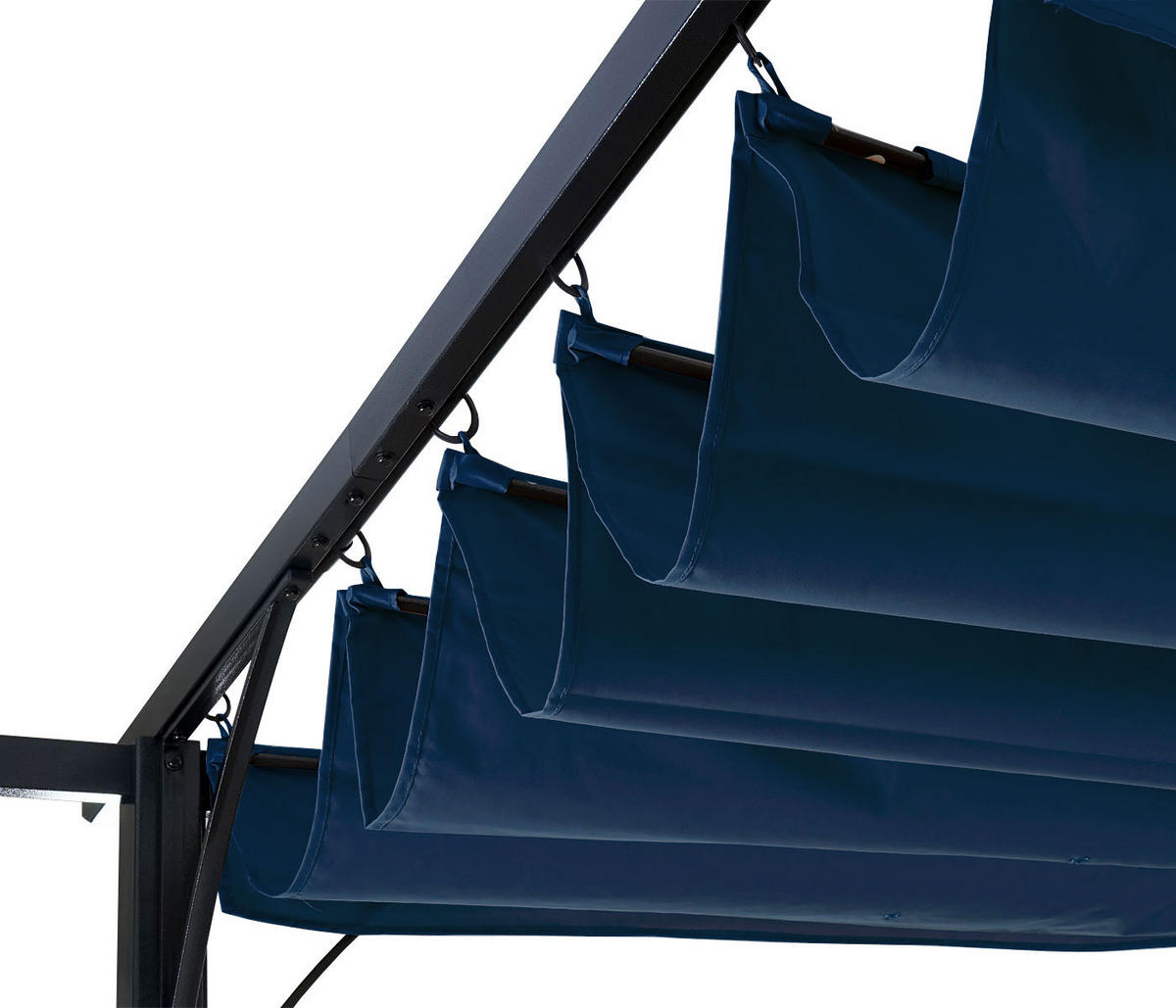 PERGOLA Blau - Blau, Metall (300/232/300cm) - MCW