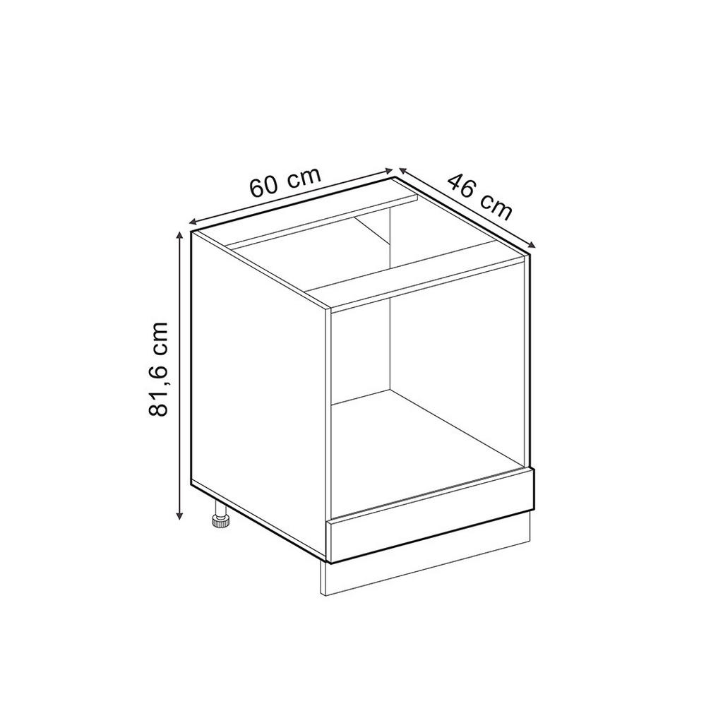 Thumbnail - Vicco Unterschrank, Schwarz Hochglanz, Weiß, Holzwerkstoff, 1 Fächer, Quadratisch, 60x81.6x60 cm, Waschküche, Mehrzwecks...