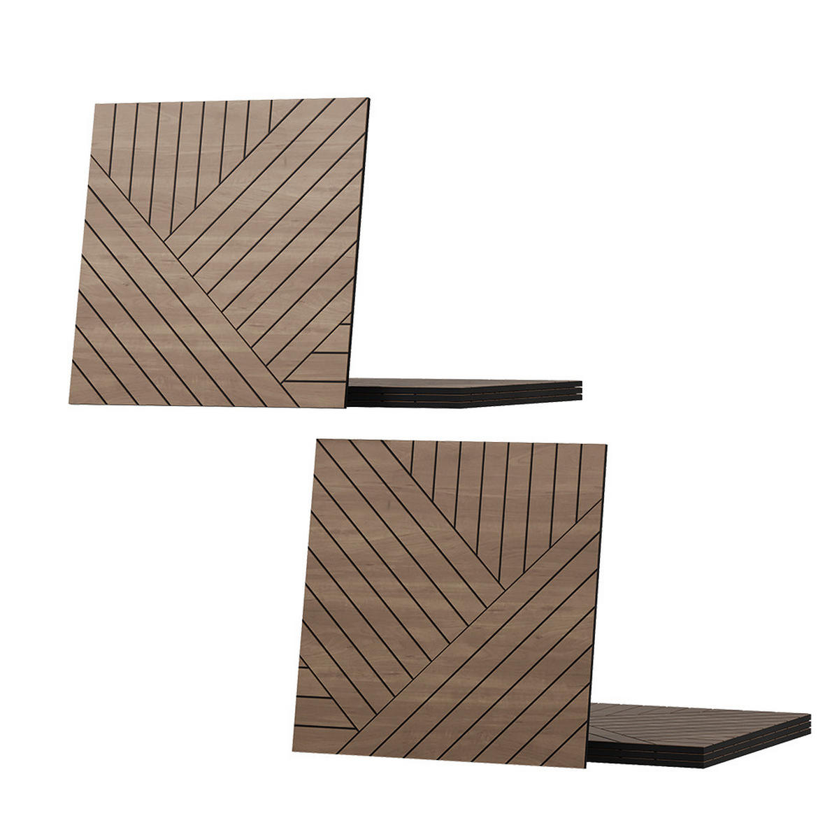 NÁSTĚNNÝ PANEL Dub - barva dubu, kompozitní dřevo (52/52/0.8cm) - Vicco