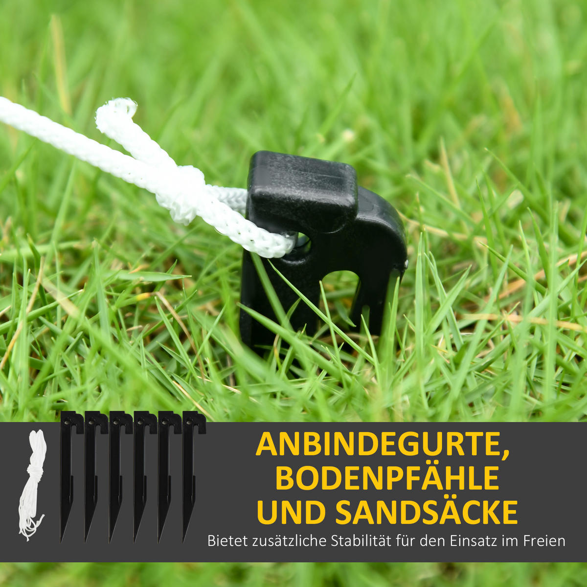 AUFBLASBARER Lebkuchenmann, 235 cm, mit LED-Lichtern - Orange, Kunststoff (75/235/170cm) - HOMCOM