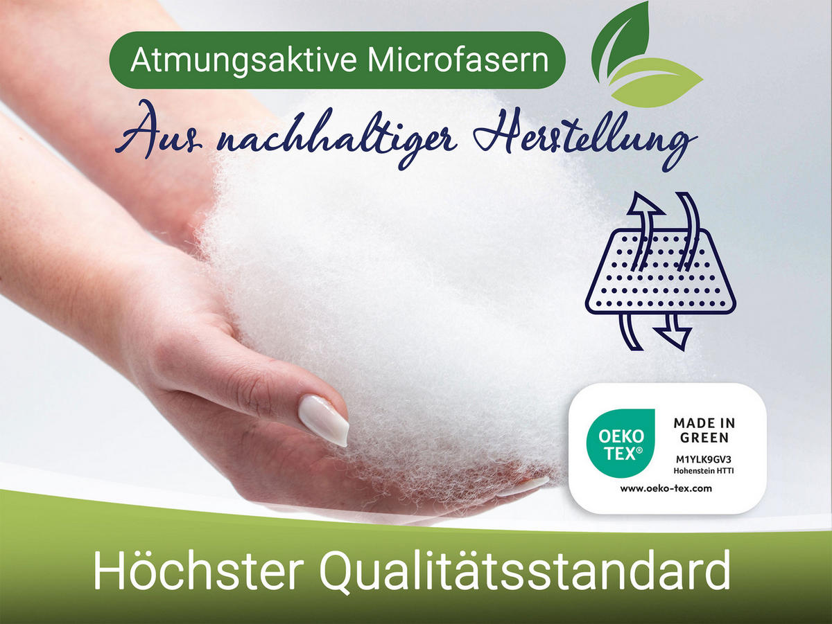 KISSEN, 40x80 cm, 100% Polyester, Weiß - Weiß, Textil (40/80cm) - Zollner