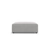 POUF Jodie aus strukturiertem Stoff hellgrau - Hellgrau, Textil (80/40/102cm) - Micadoni