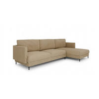 ECKSOFA Helmer Max In Stoff Baloo - Beige, Holzwerkstoff/Textil (323/164cm) - Fun Möbel