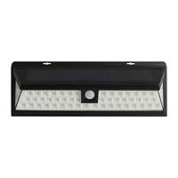 SCHEINWERFER Outdoor - 30 cmcm x 4.8 cmcm - Plastik - Schwarz - DORIA - Schwarz, Kunststoff (4.8/30/10.5cm) - Vente-Unique