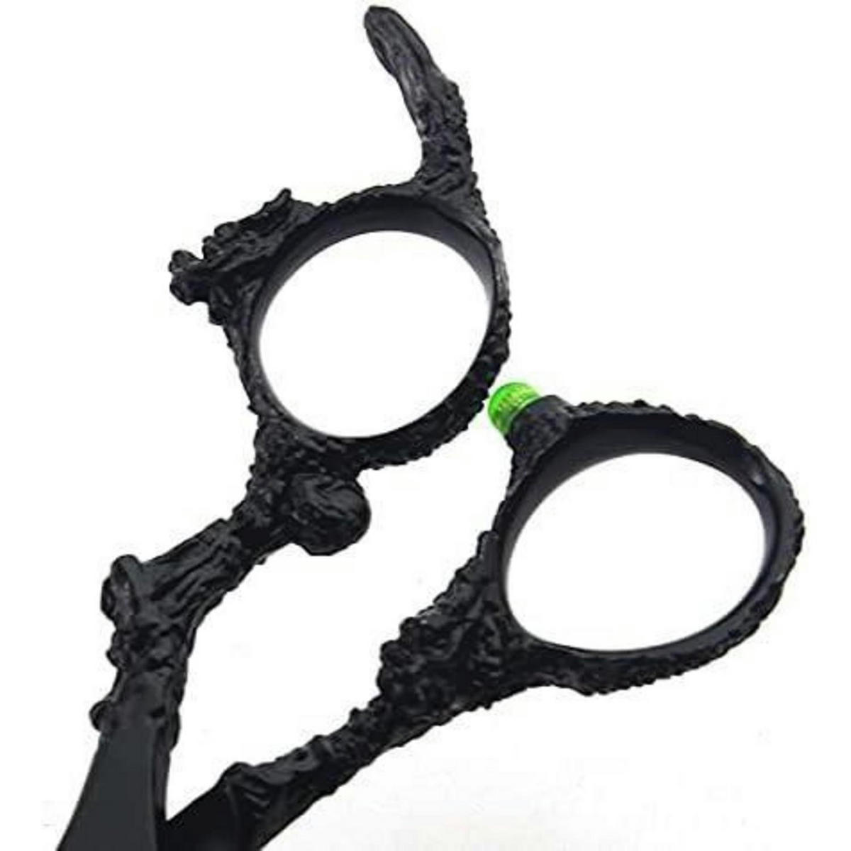 FRISEURSCHEREN Set 6 Zoll JP440c Edelstahl Ergonomisch - Schwarz, Metall (10/1.5/25cm)