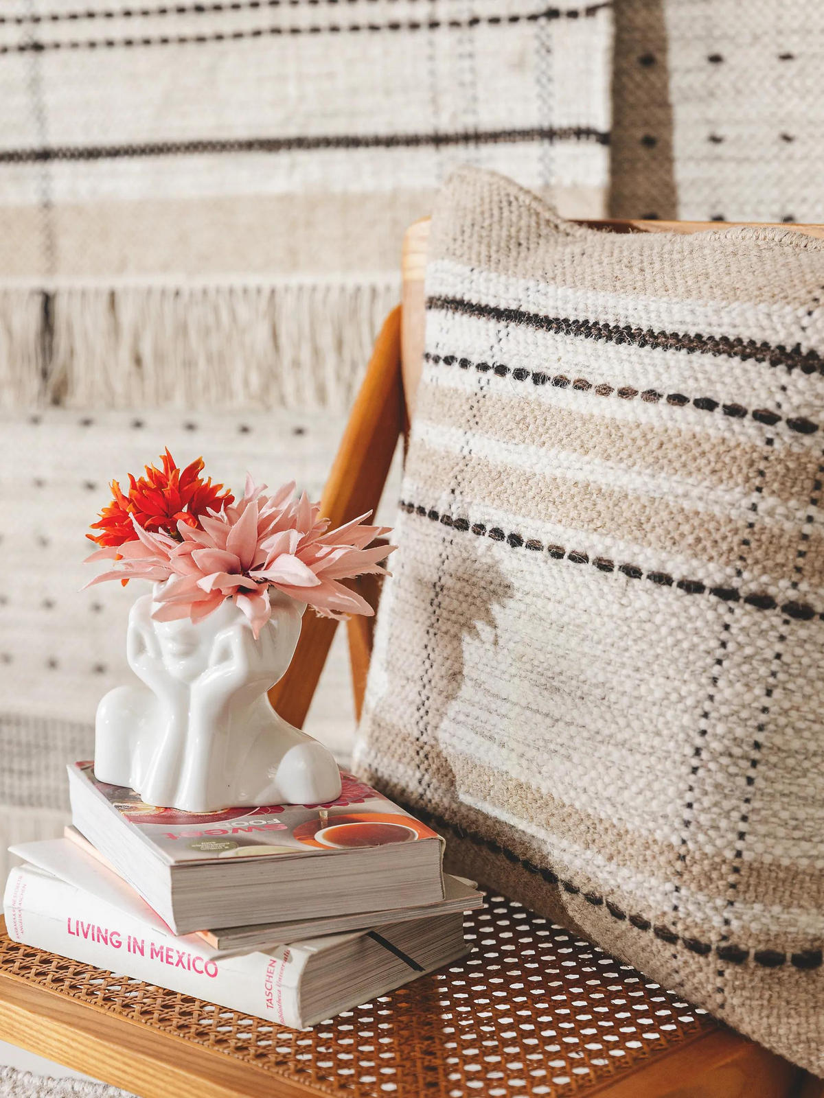 KISSENBEZUG Bahati Beige 45x45 cm - Beige, Textil (45/45cm) - benuta Pop