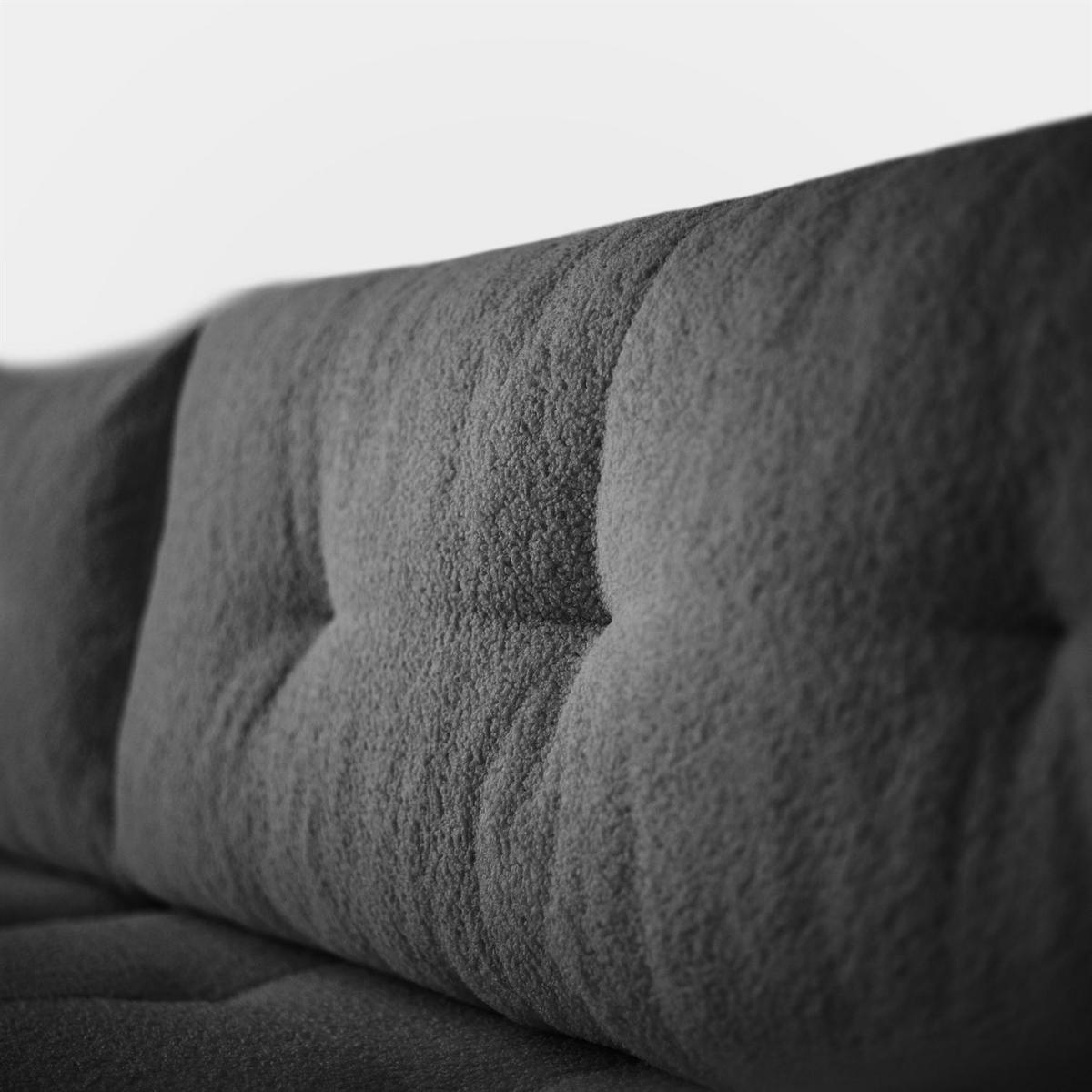 ECKSOFA ASTON mit Schlaffunktion und Bettkasten - Graphitfarben, Textil (261/143cm) - Lookway