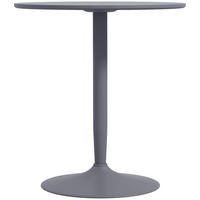 ESSTISCH Runder Küchentisch, Rutschfester Esszimmertisch für 2 Personen Grau - Grau, Holzwerkstoff (70/70/75cm) - HOMCOM