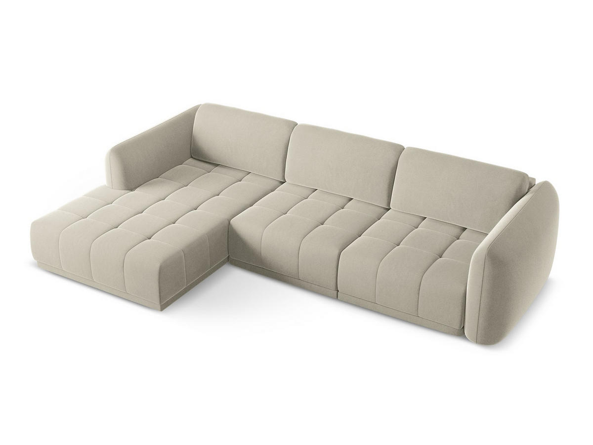 3-SITZER SOFA Chenille Stoff Grün - Schwarz/Grün, Kunststoff/Textil (228/70/89cm) - Makamii