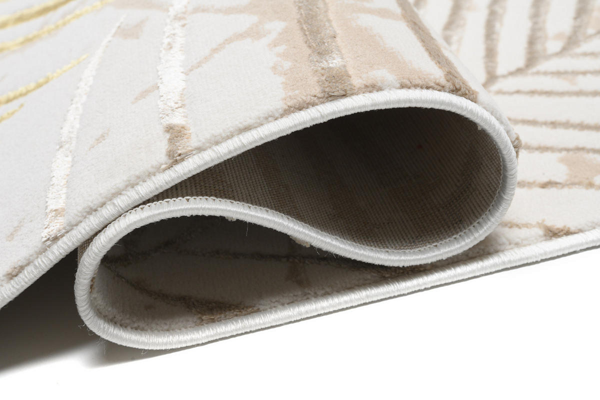 TEPPICH GOLDEN Creme Beige 80/150 cm - Beige/Creme, Kunststoff (80/150cm) - Tapiso