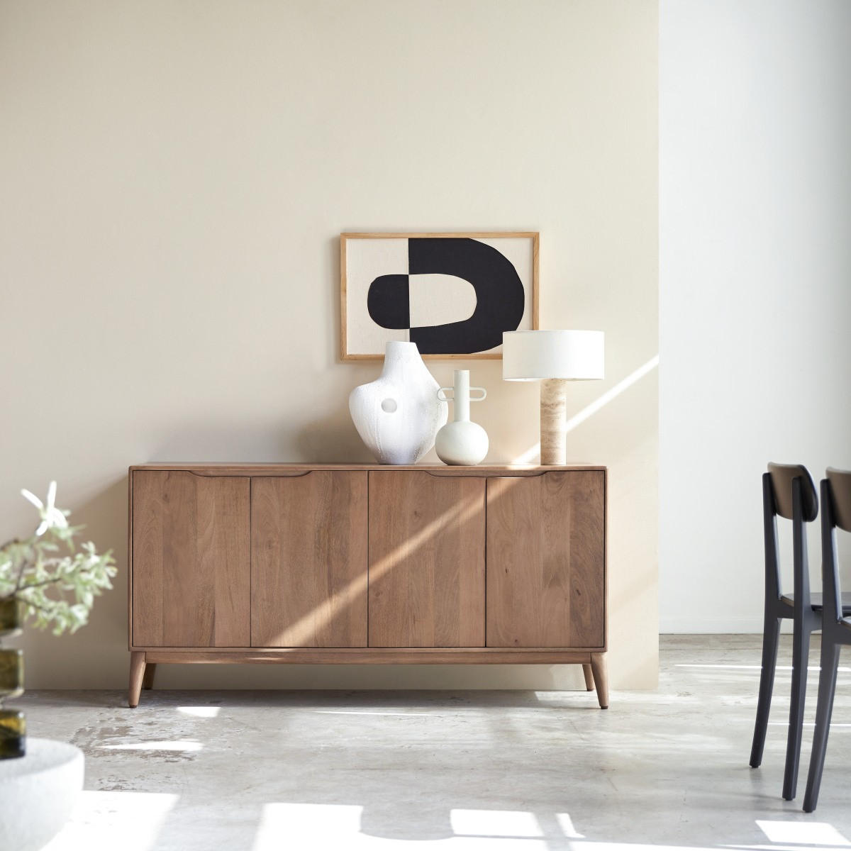 SIDEBOARD Gabrielle Braun aus Mango - Braun, Holz (160/81/40cm) - Tikamoon