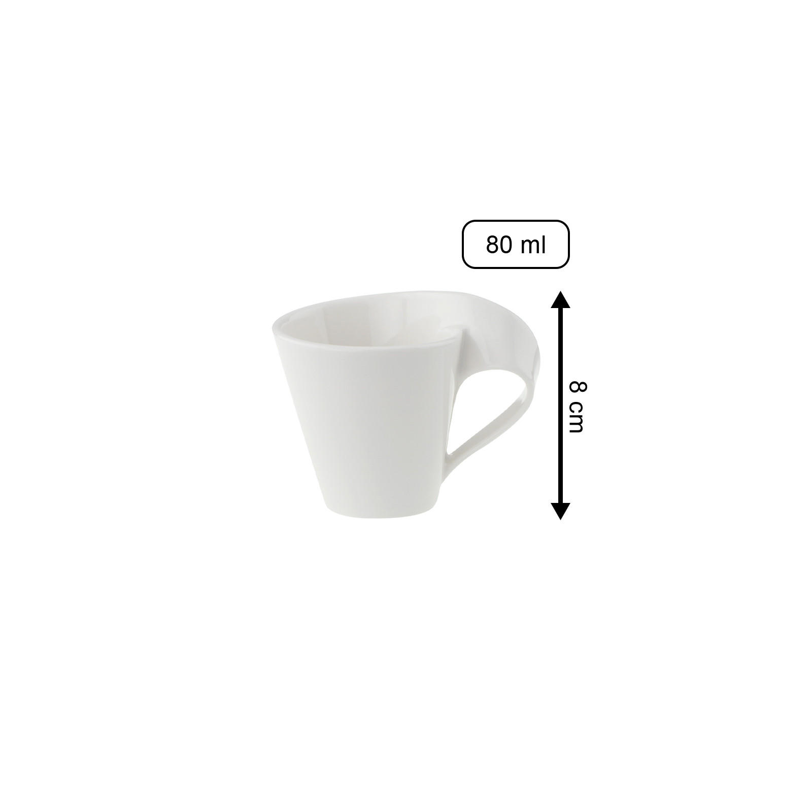 MOKKA-/ ESPRESSOTASSE NewWave weiß 80 ml 6er Set - Weiß, Keramik (0.08L) - Villeroy & Boch