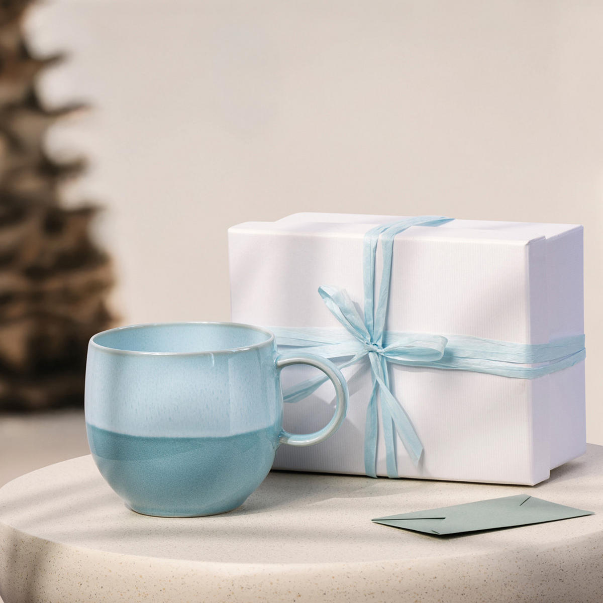 HENKELBECHER Perlemor Aqua blau 290 ml 6er Set - Blau, Keramik (0.29L) - like.Villeroy & Boch