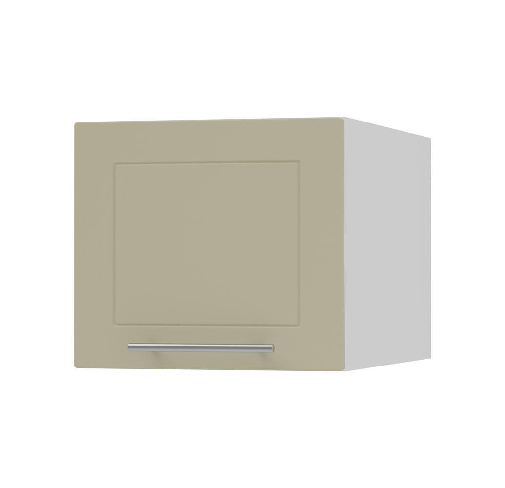 KLAPPHÄNGESCHRANK Kvantum W6B/45 Vanille Matt / Weiß Matt 45 / 59 / 36cm - Creme/Weiß, Holz/Holzwerkstoff (45/36/59cm) - Feldmann-Wohnen