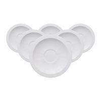SUPPENUNTERTASSEN White Pearl weiß ø 18,5 cm 6er Set - Weiß, Keramik (18.5cm) - Villeroy & Boch
