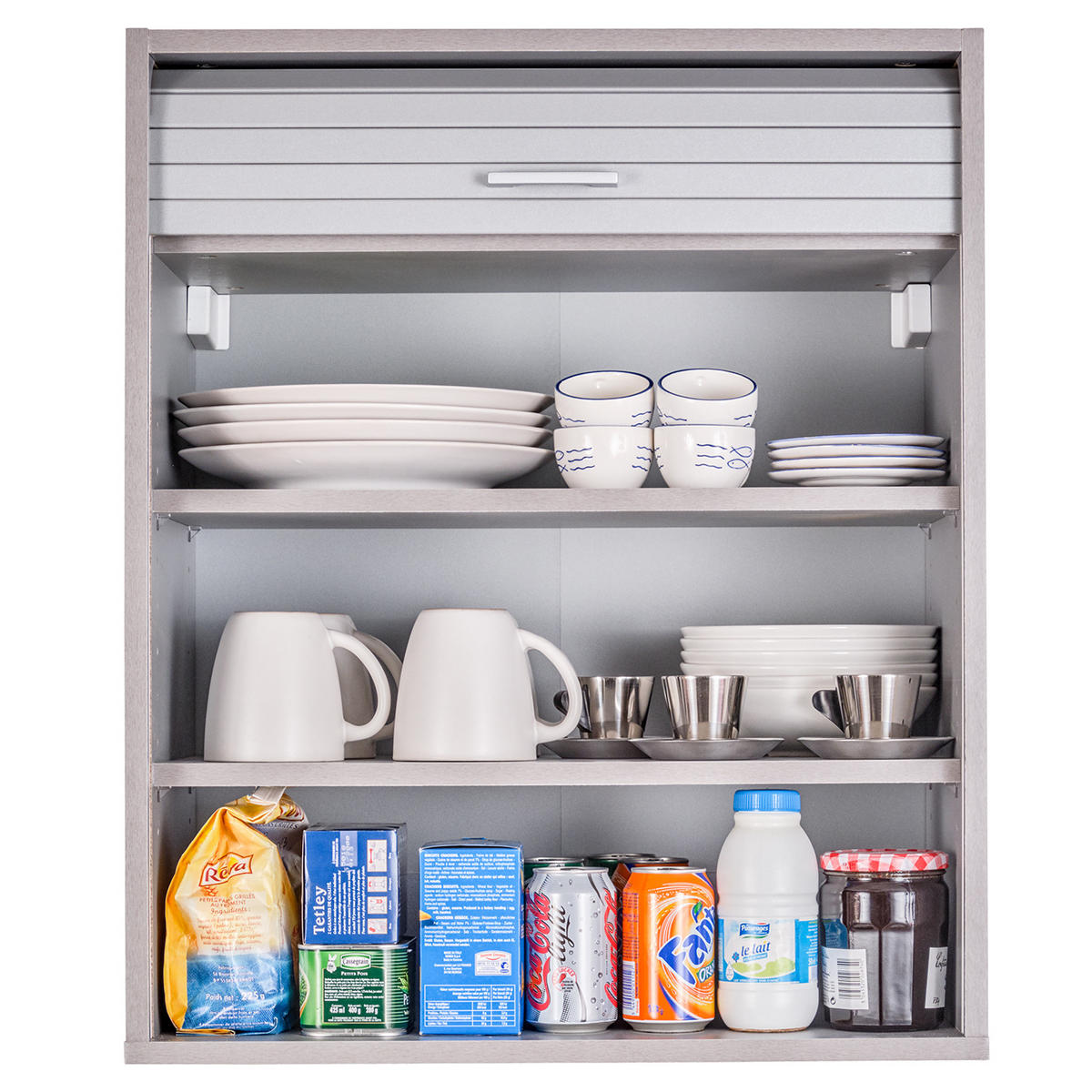 KÜCHENOBERSCHRANK 35/60/72 cm - Alufarben, Holzwerkstoff (60/72/35cm) - Simmob
