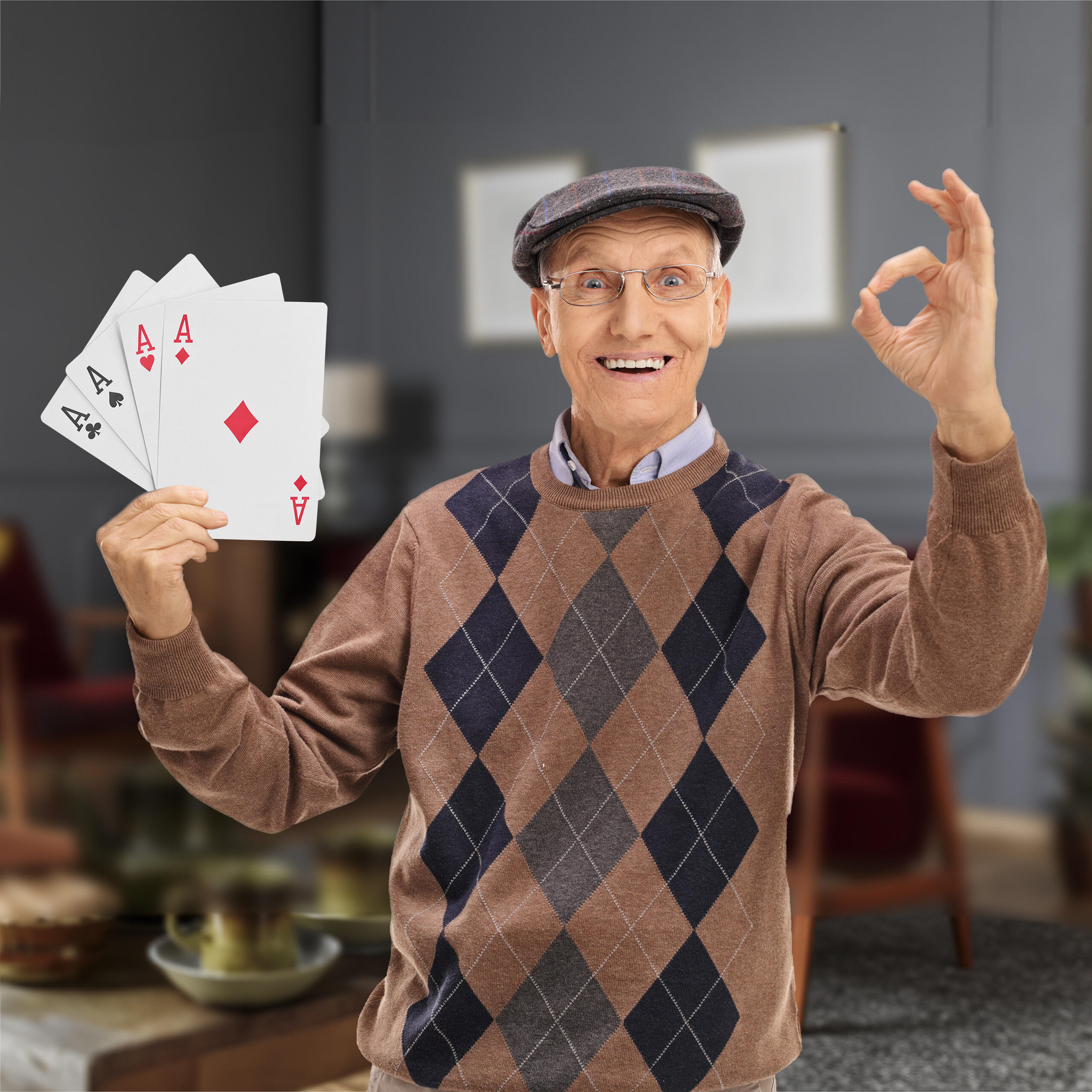 2XJUMBO-KARTENSPIEL - Multicolor, Kunststoff (13.5/2cm) - Relaxdays