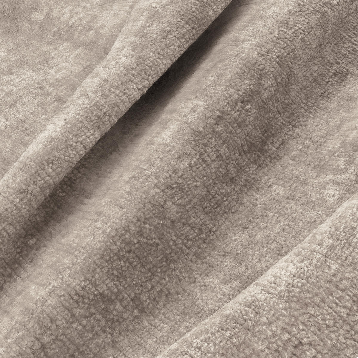 LINKSECK-SCHLAFSOFA mit Stauraum SKY Geprägter Samt Taupe 310cm - Taupe, Textil (310/180cm) - Premium Interiors