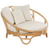 SONNENINSEL Rattan natürlich Auflagen beige ROSSANO - Beige/Naturfarben, Naturmaterialien (112/71/110cm)