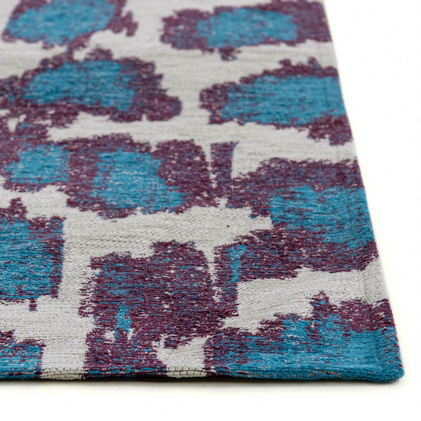 TEPPICH Ikat Blue Duck 170/240 cm - Blau, Textil (170/240cm) - Lola&Moi