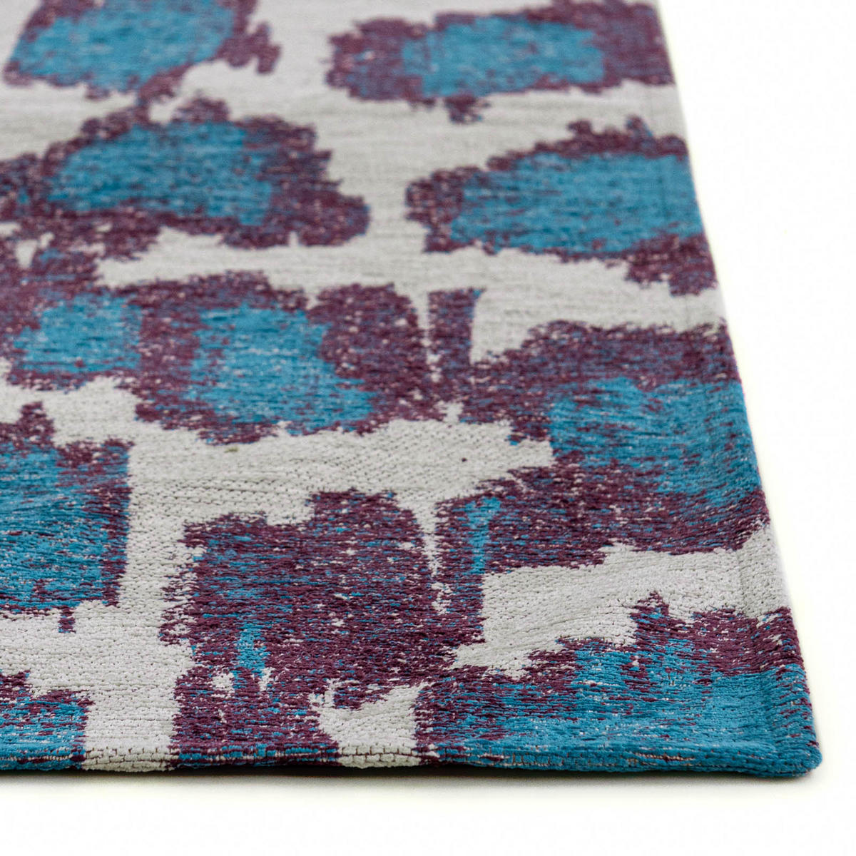 TEPPICH Ikat Blue Duck 170/240 cm - Blau, Textil (170/240cm) - Lola&Moi