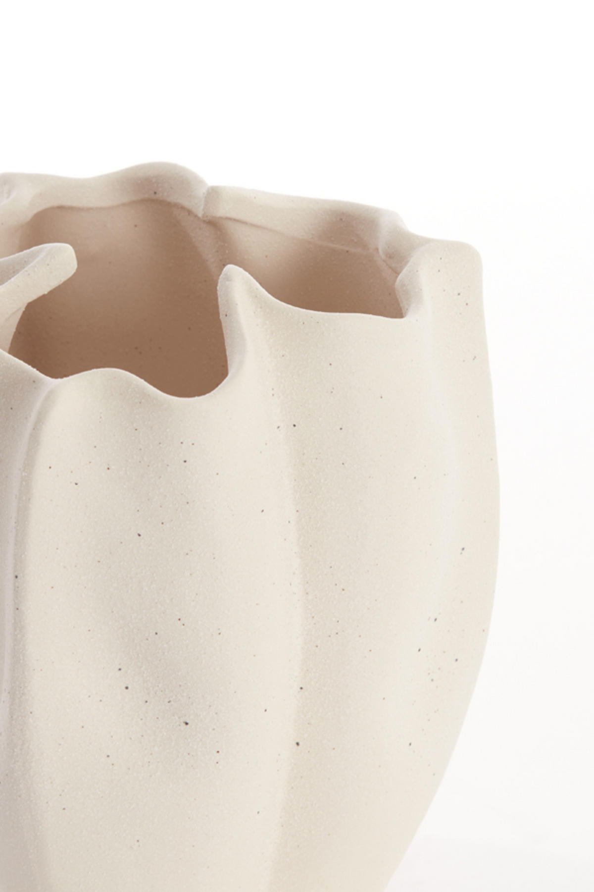VASE Sanguli Weiß Ø28/36,5 cm - Weiß, Keramik (36.5cm) - Light & Living