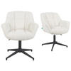 BÜROSTUHL Mika-Nala - Creme/Schwarz, Textil/Metall (65/78/66cm) - DUBI Möbel