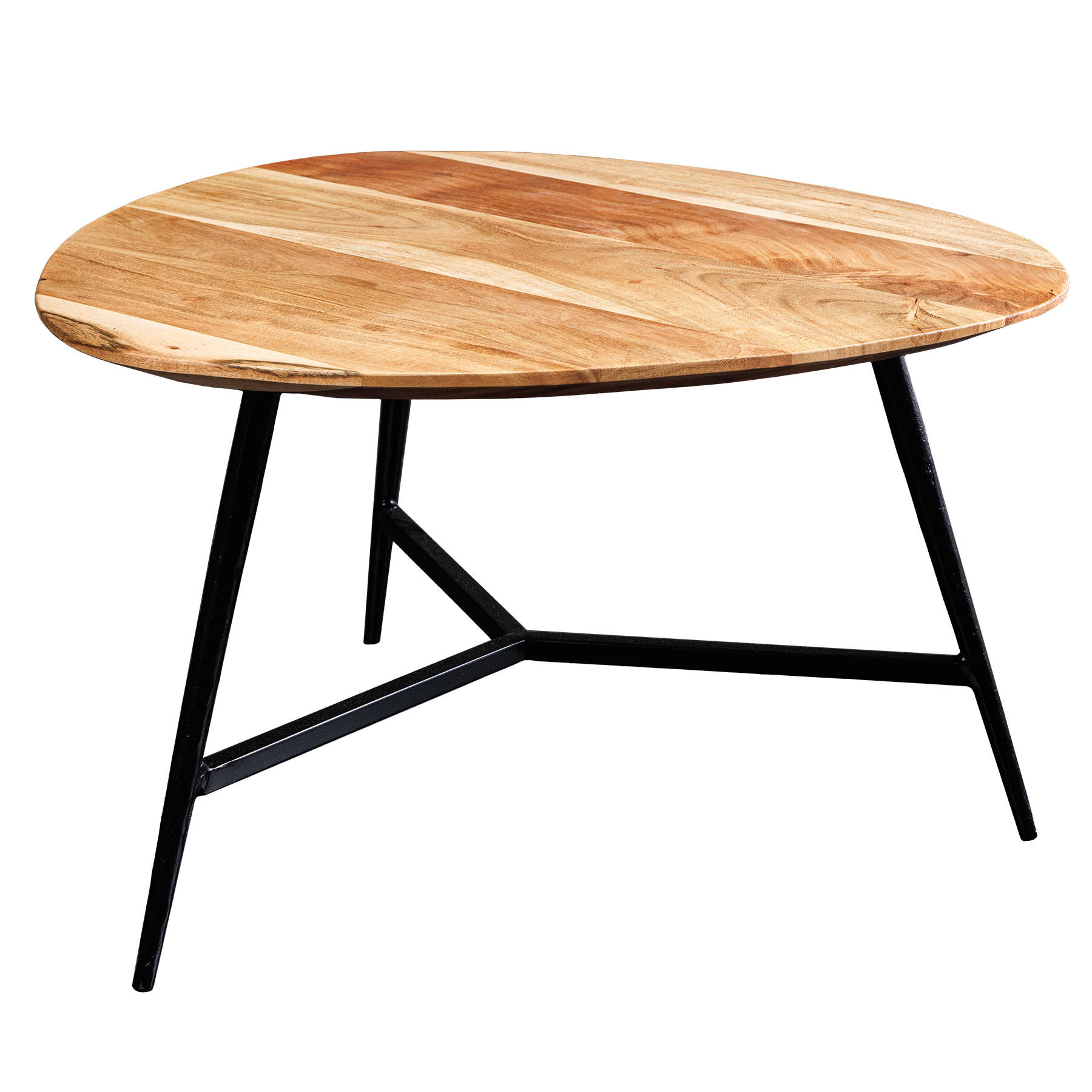 COUCHTISCH BEAUTY BY NATURE Akazie quadratisch Natur 60cm - Braun, Holz/Metall (60/60/36cm) - riess-ambiente