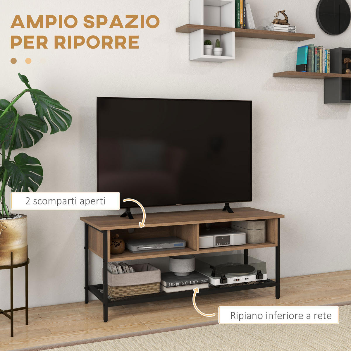 TV-MÖBEL Braun 1 Stück - Braun, Holzwerkstoff (110/48/40cm) - GiPP