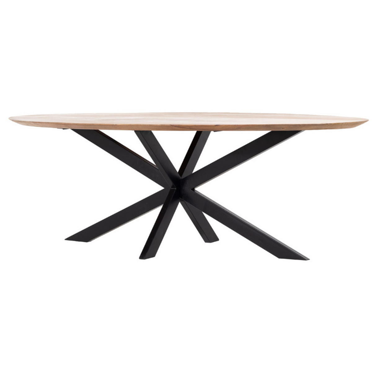 ESSTISCH oval aus Mangoholz 240cm, natürlich - Braun, Holz (240/110/78cm) - Giga Meubel