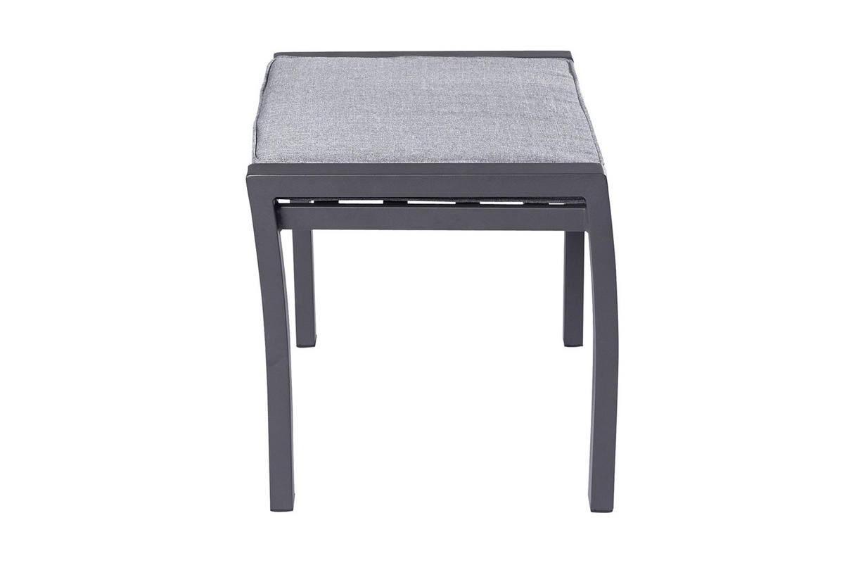 GARTENHOCKER Burundi 46x60x51 cm, Metall, Anthrazit - Anthrazit, Metall (60/46/51cm) - dasmöbelwerk