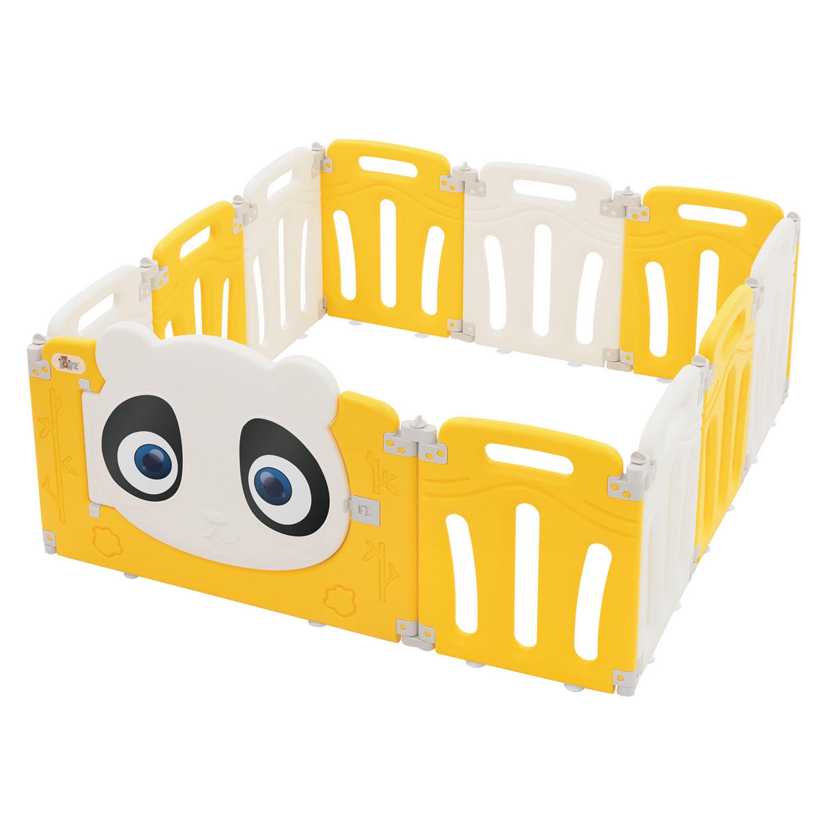 LAUFGITTER Baby faltbar 120 x 120 cm - Gelb, Kunststoff (120/53/120cm) - Joyz