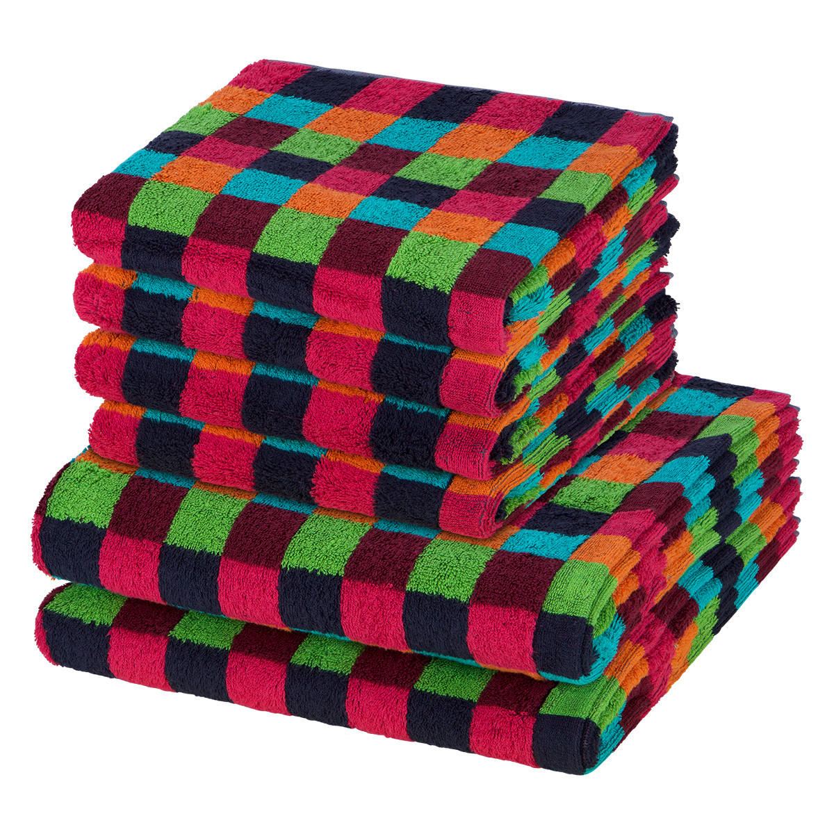 FROTTIERSET Lifestyle 6-teilig - Multicolor, Textil (50/100cm) - Cawoe