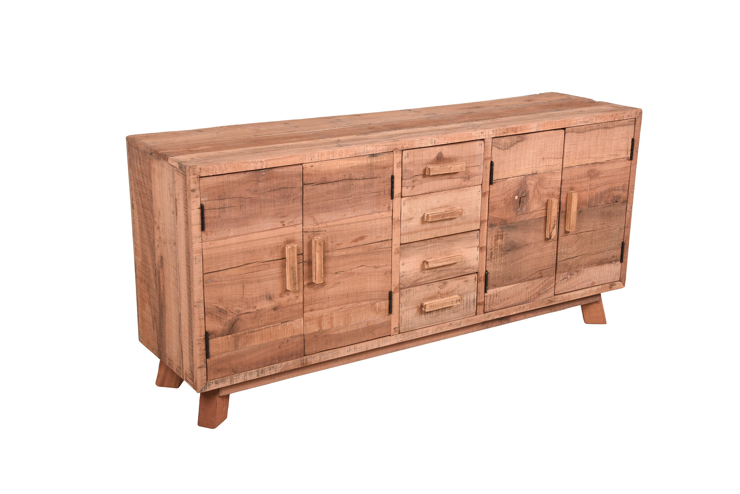 KOMMODE Knut Teak Natur 71x40x150cm - Hellbraun, Holz (40/71/150cm) - DELUKE