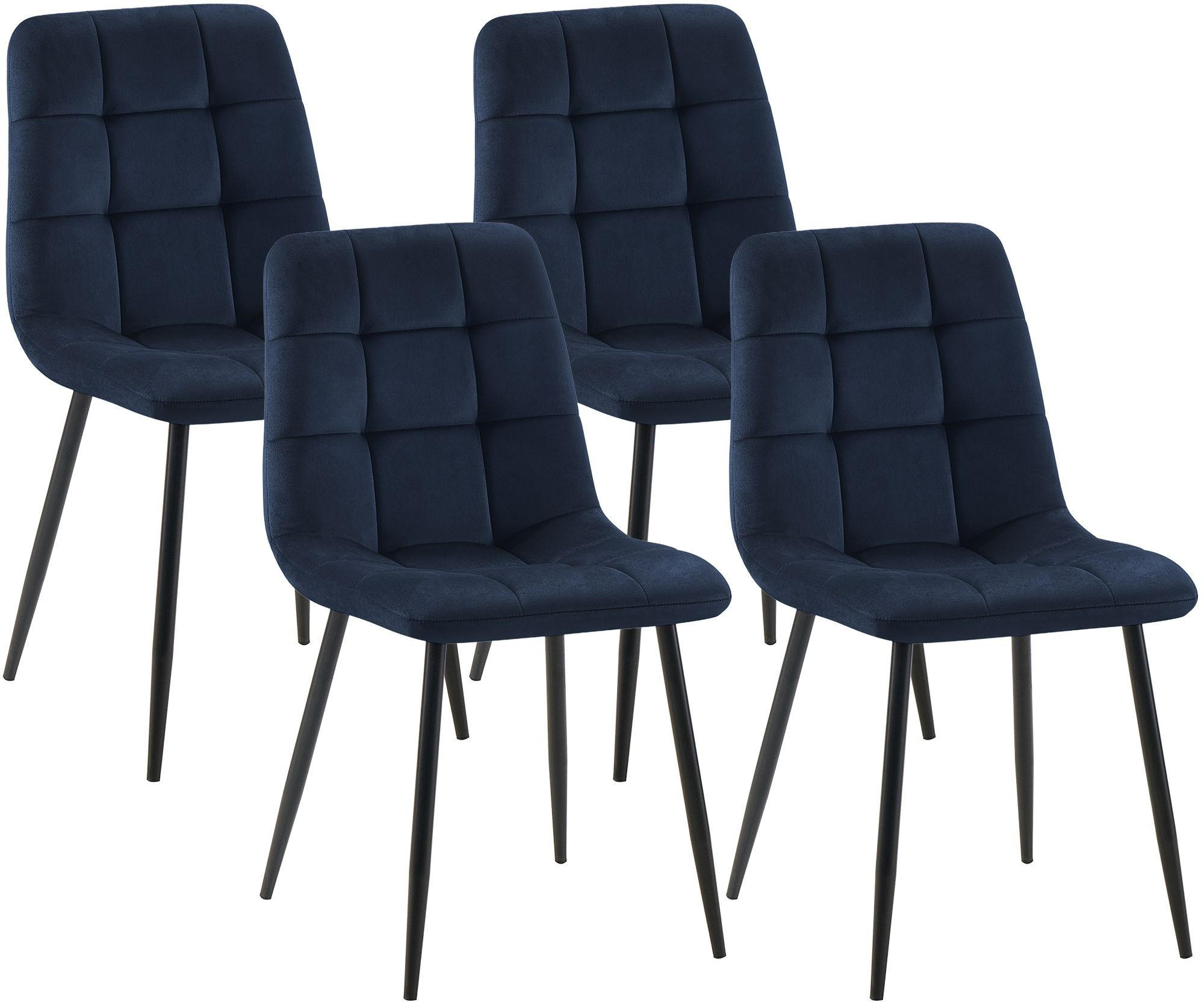 furnicato Esszimmerstühle Blau 45x84x55 cm