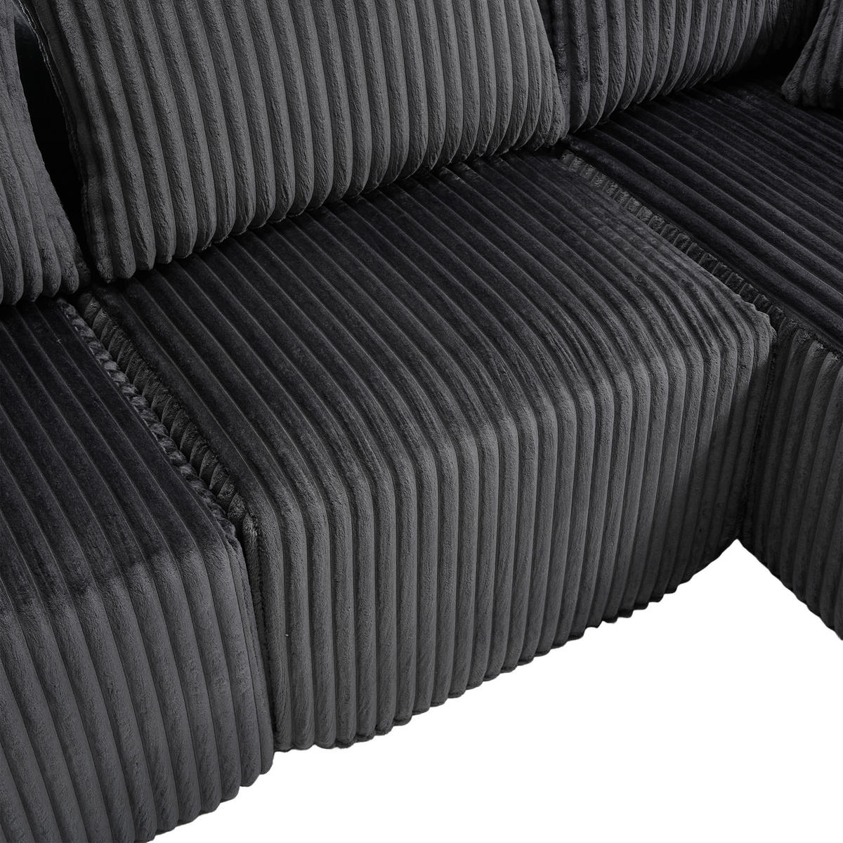 ECKSOFA 257/90-160/62 cm Grau - Grau, Textil (160/257cm)