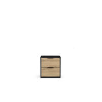 NACHTTISCHE Graphit Schwarz, Eiche Artisan 44/46/35 - Eiche Artisan, Holzwerkstoff (44/46/35cm) - RAUMHIRSCH FURNITURE