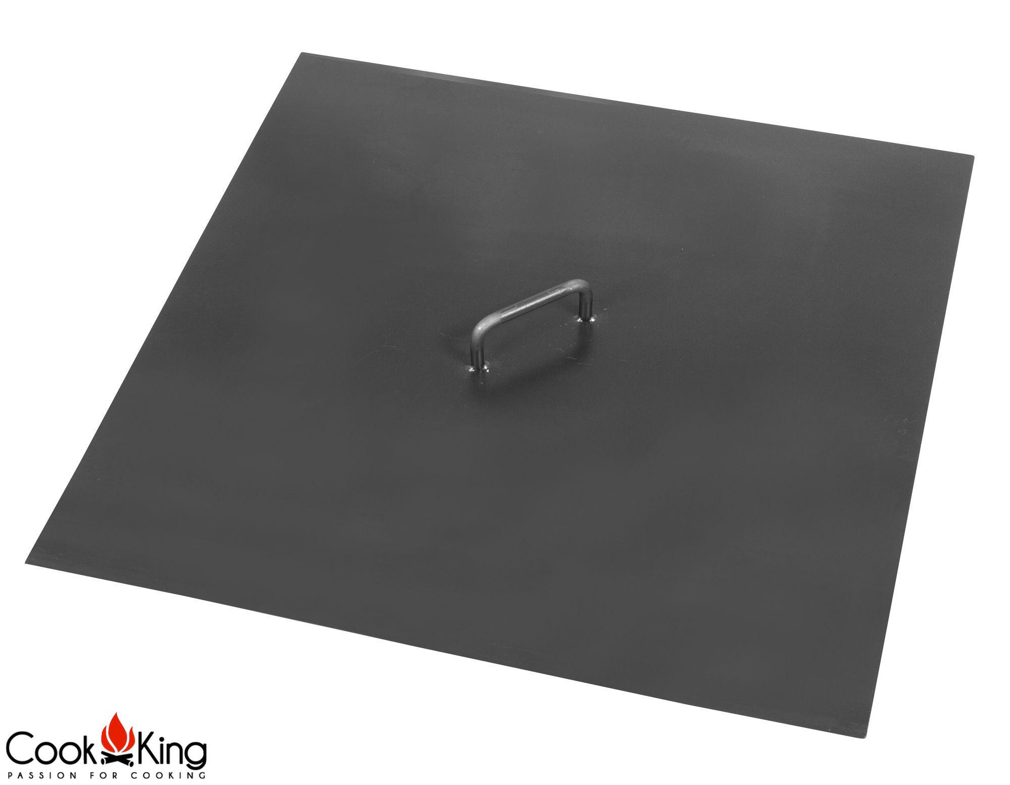 DECKEL für Feuerschale 71,5x71,5 cm - Schwarz, Metall (71.5/5/71.5cm) - Cook King
