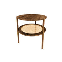 KAFFEETISCH NIEDRIG INA Wildeiche - Alteiche, Holz (70/70/50cm) - byoak