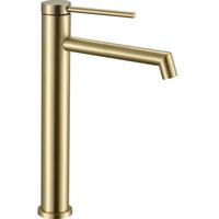 WASCHBECKENARMATUR FOSS GOLD BRUSH HIGH 20/4/29,5 cm - Goldfarben, Metall (4/29.5/20cm) - REA