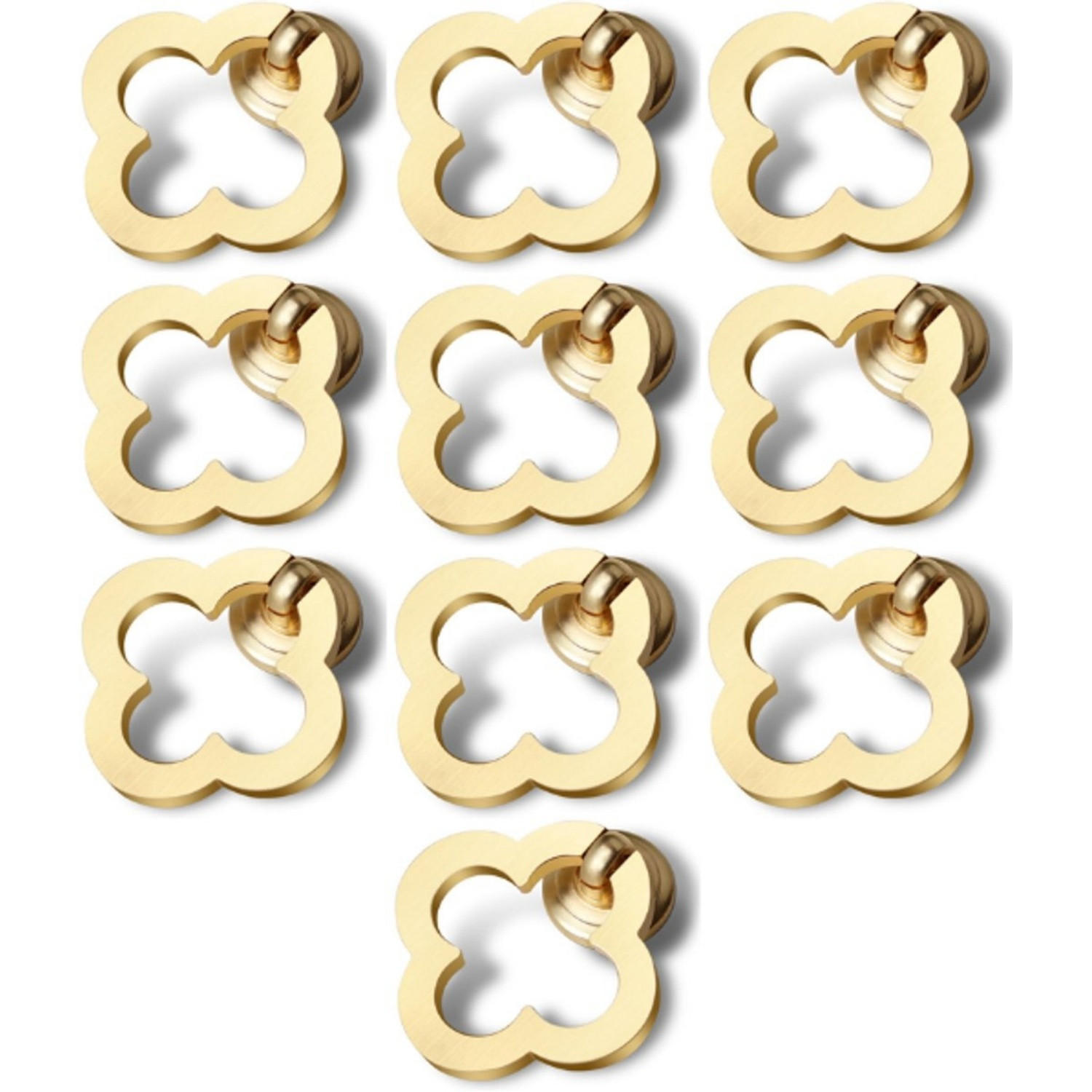 Mcboson Keramik-Schrankknauf Gold 1.6x1x5.5 cm