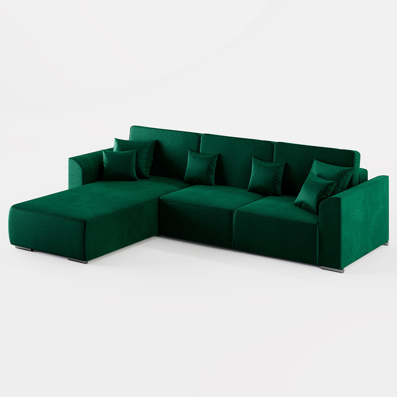 Barchello Ecksofa Dunkelgrün 293x195 cm