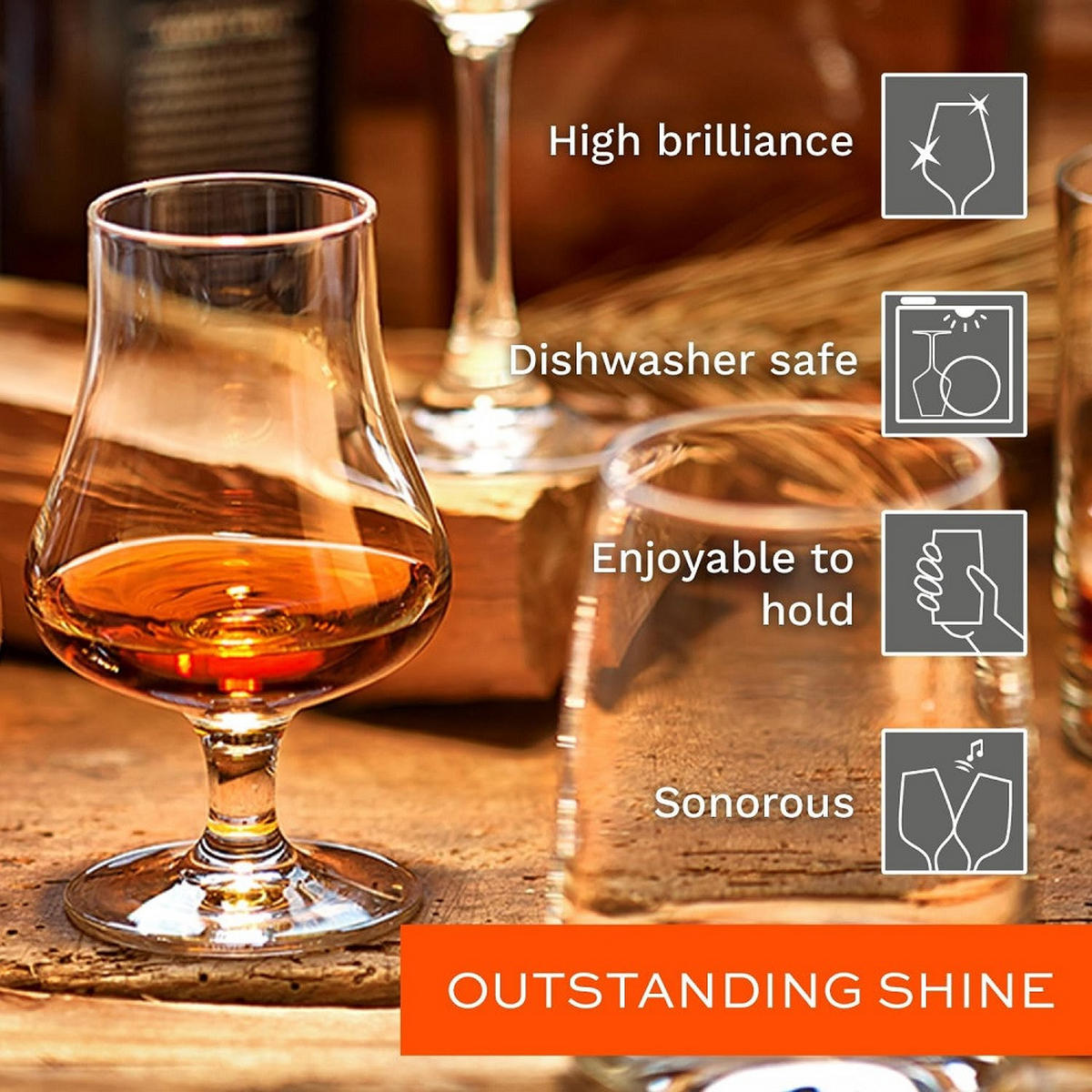 SPIRITS Nosing Glass 194ml 6er Set - Transparent, Glas (0.194L) - Stölzle