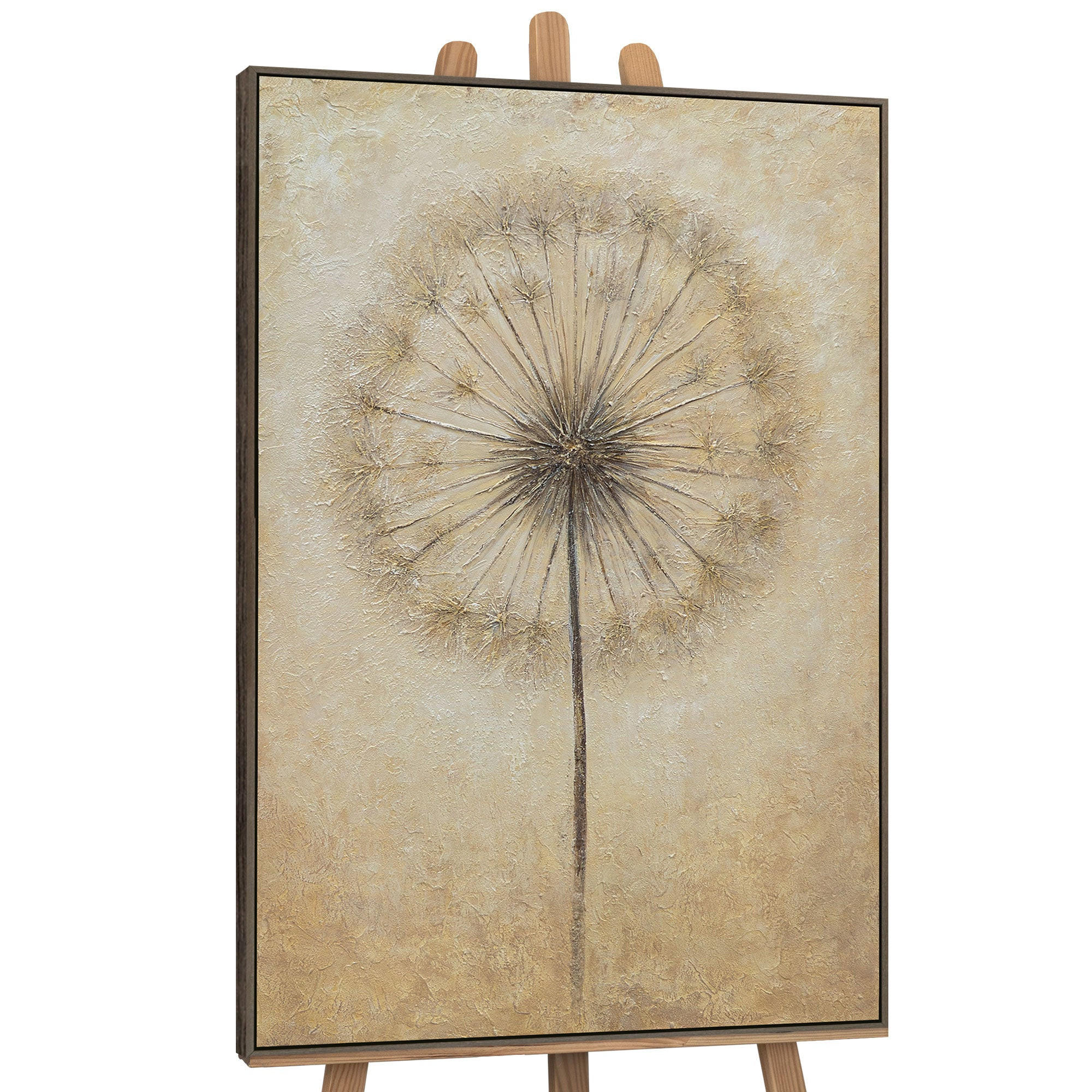 GEMÄLDE Atem des Sommers Schattenfugenrahmen Grau 120x80 cm - Grau, Holz (120/80cm) - YS-art gallery
