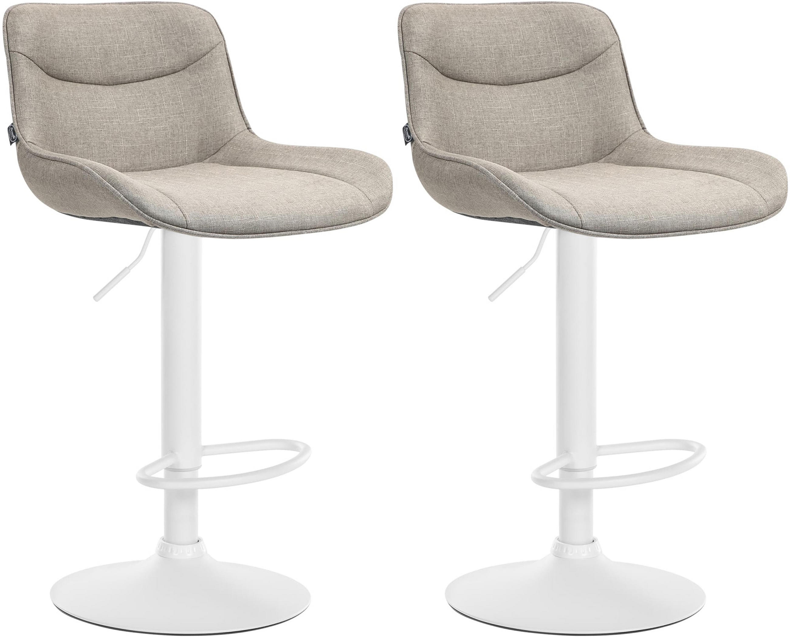 TPFLiving Barhocker Taupe 49x106x51 cm