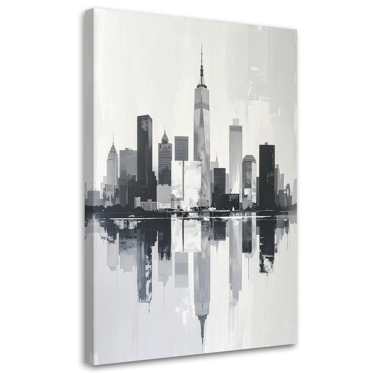 LEINWANDBILD Städte & Architektur 80x120cm - Grau, Textil (80/120cm) - Feeby