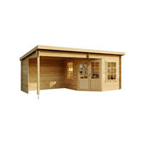 GARTENHAUS Holz Carl - Naturfarben, Holz (598/239/330cm) - Alpholz